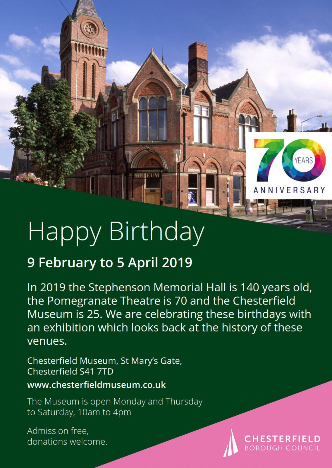 Stephenson Memorial Hall Happy Birthday Chesterfield District Local